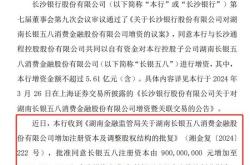 上半年净利下滑66%后，长银五八增资规模“缩水”近7成，长沙银行持股比例上升